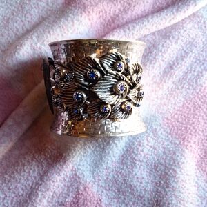 Magic Silver and Blue Filigree Bracelet